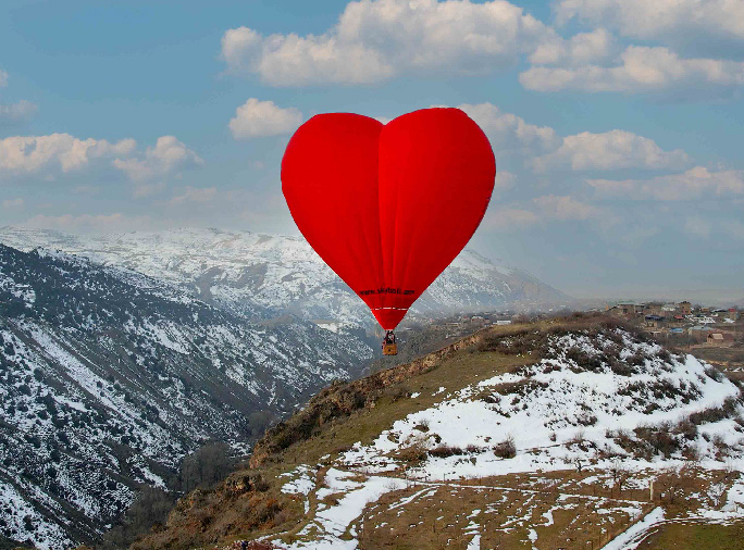 Индивидуальный полет с воздушным шаром «Сердце».